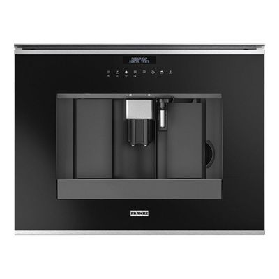 Franke Mythos FMY 45 CM XS Inox + Nero Ankastre Kahve Makinesi, Siyah renk, Inox çerçeveli